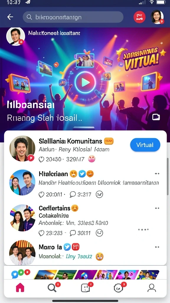Tampilan awal yang menarik dengan karakter utama.
