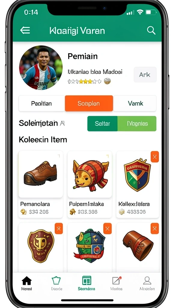 Karakter unik dan beragam untuk dipilih.