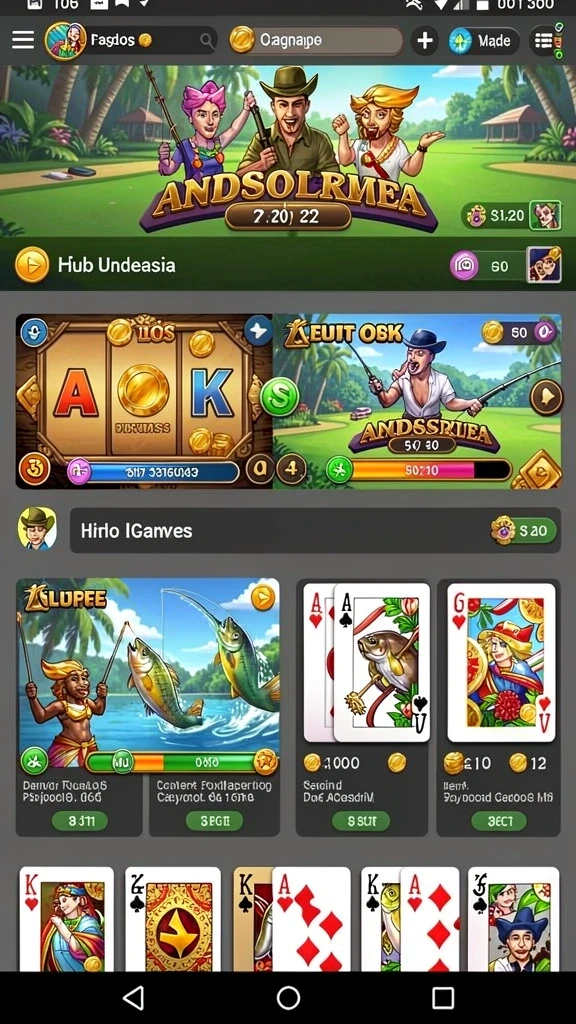 Tampilan menu utama yang intuitif dan menarik.