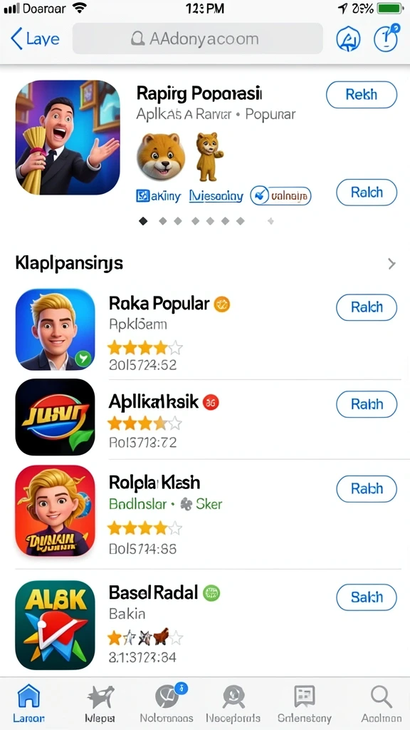 Nikmati berbagai karakter menarik yang bisa dipilih.