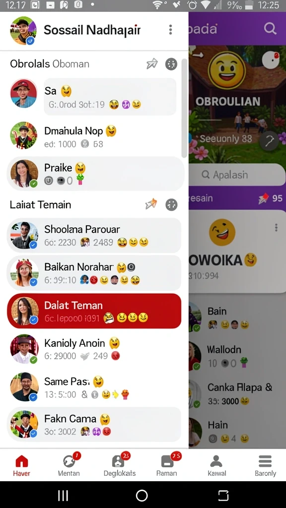 Mode multiplayer seru untuk bersaing dengan teman.