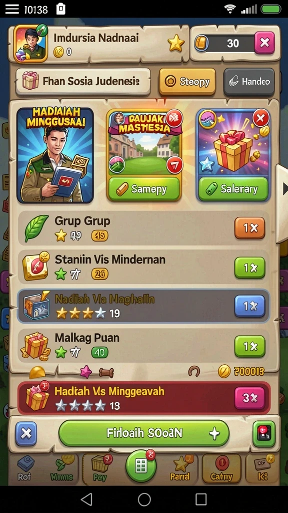 Beragam misi menarik dan tantangan seru.