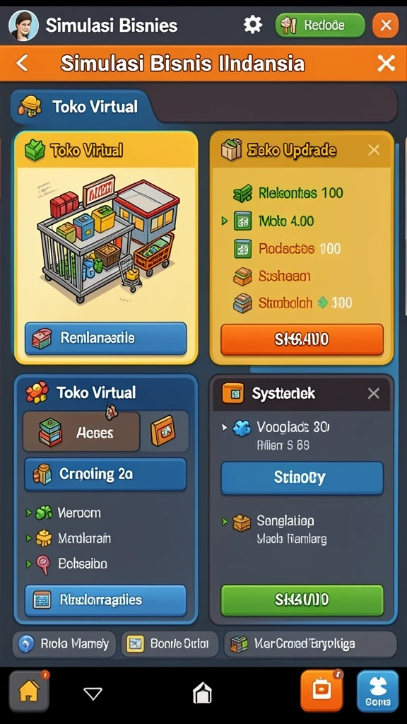Tampilan antarmuka yang sederhana dan menarik.