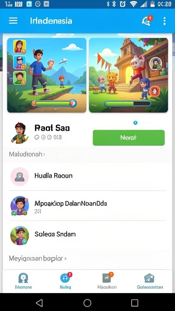 Beragam pilihan permainan yang bisa dipilih sesuai selera.