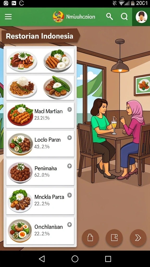Tampilan antarmuka yang menarik dan user-friendly.
