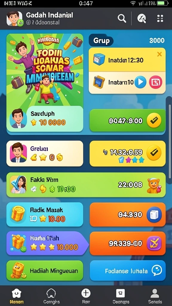 Tampilan awal yang menarik dan mudah dinavigasi.