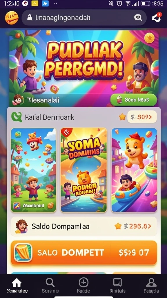 Fitur sosial untuk berinteraksi dengan pemain lain.