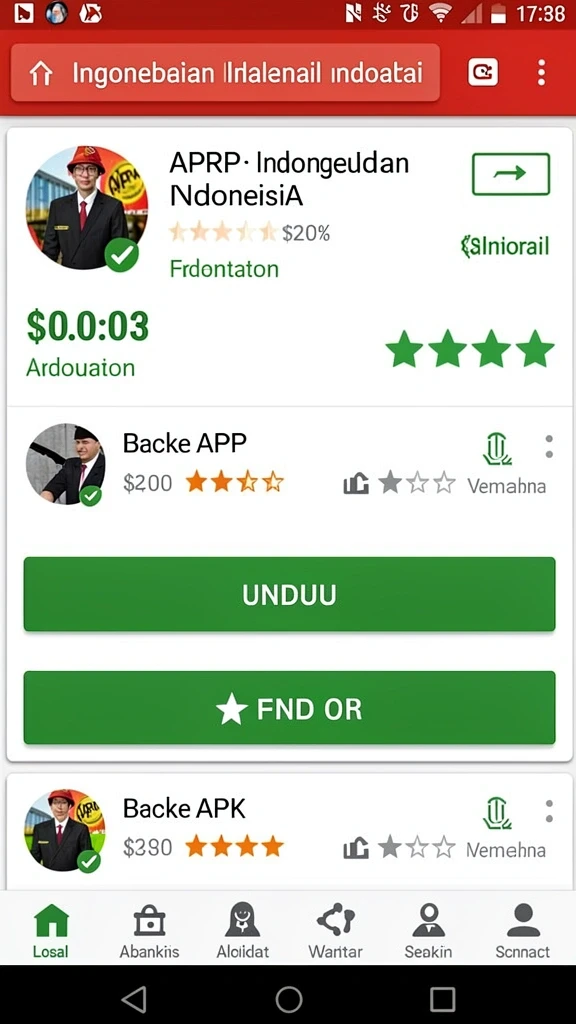 Menu item dan upgrade menarik.