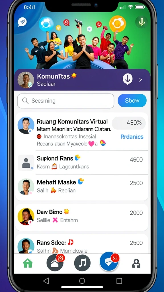 Screenshot menunjukkan karakter panda dalam aksi penuh warna.