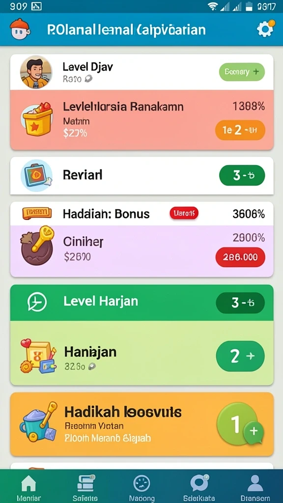 Beragam tema permainan slot yang menghibur.