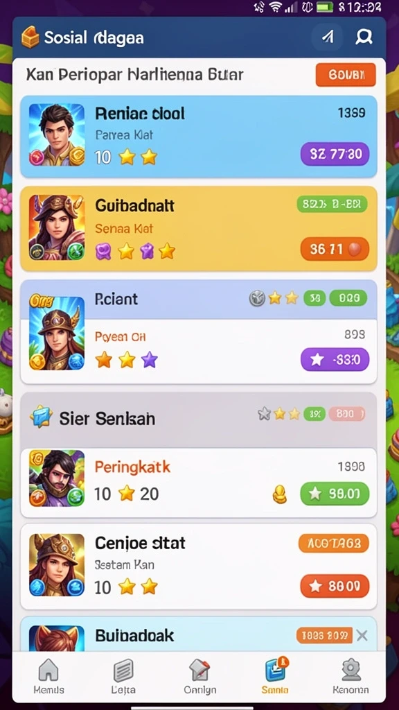 Fitur interaktif yang memperkaya pengalaman bermain.