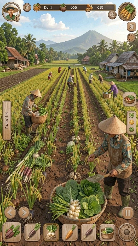 Karakter dengan desain yang unik dan beragam.