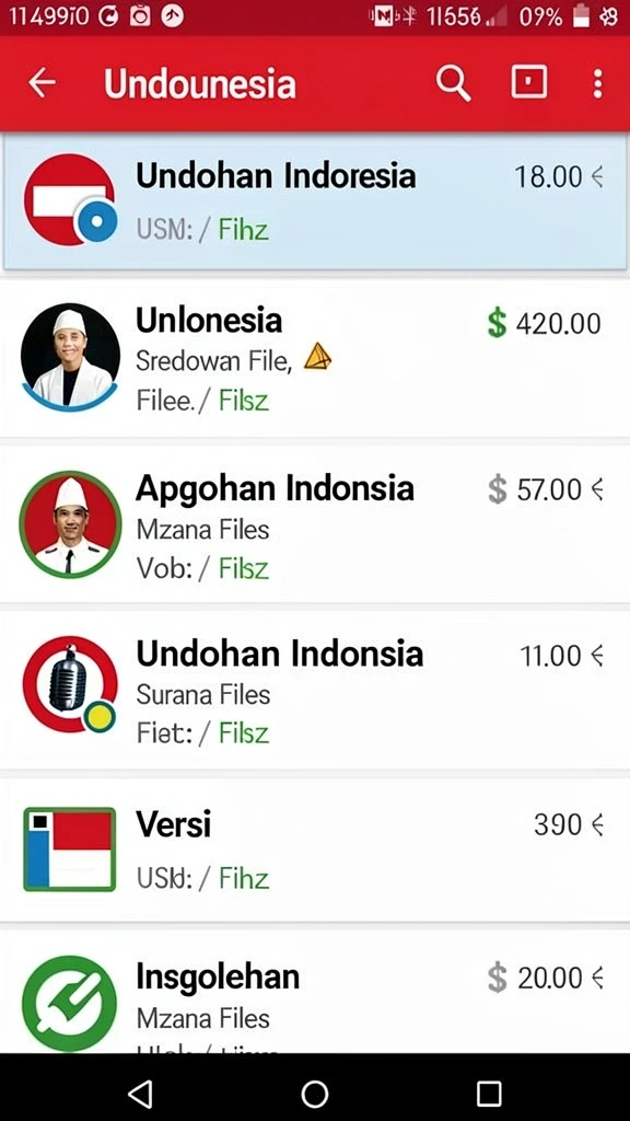 Tampilan antarmuka yang user-friendly.