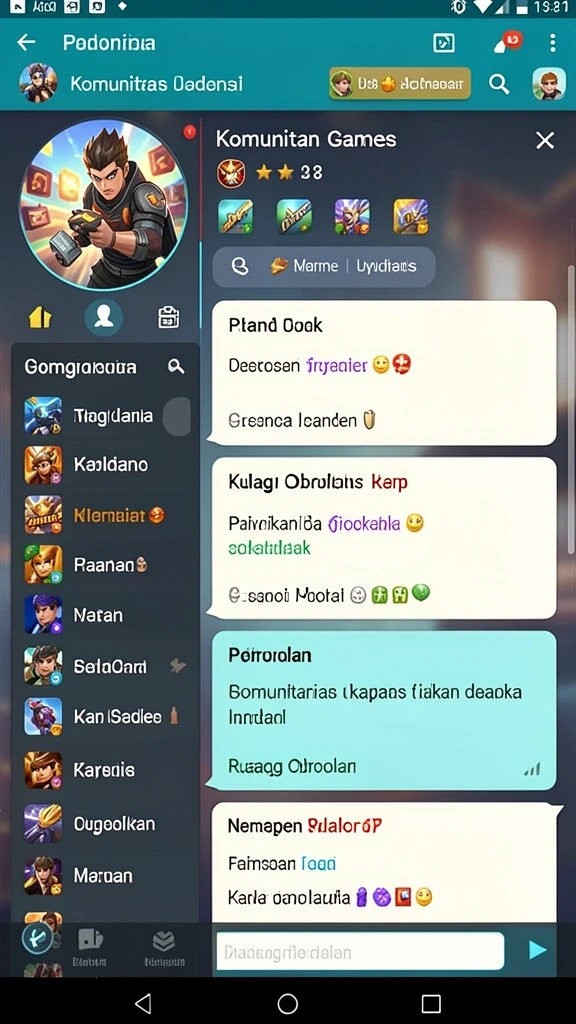 Fitur sosial yang memungkinkan interaksi antar pemain.