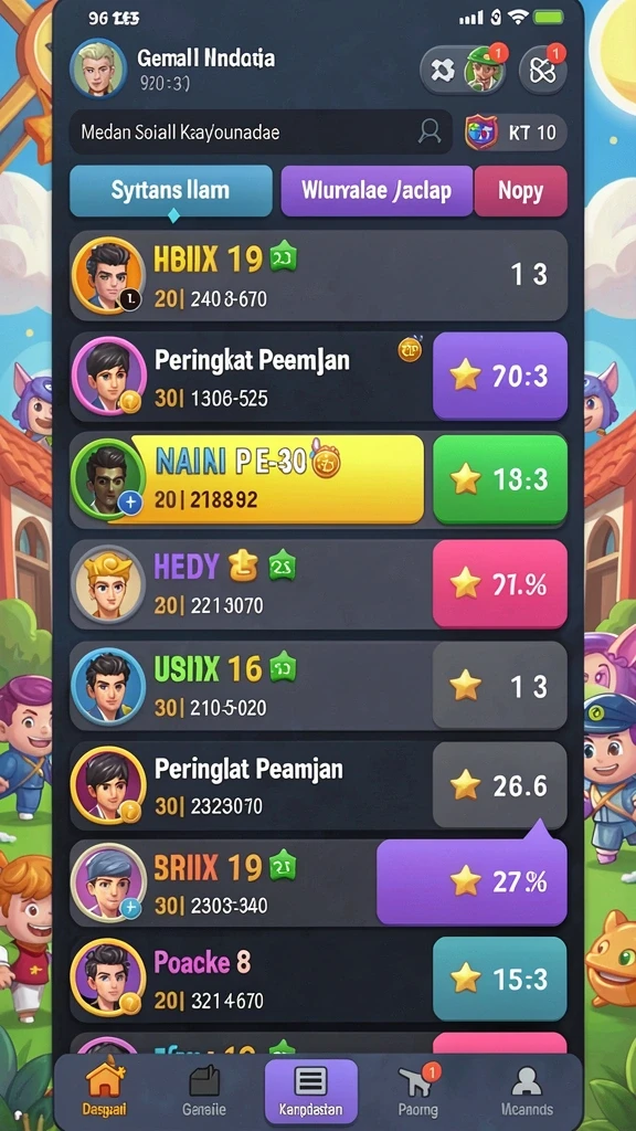Tangkapan layar menampilkan karakter utama dalam aksi yang penuh tantangan.