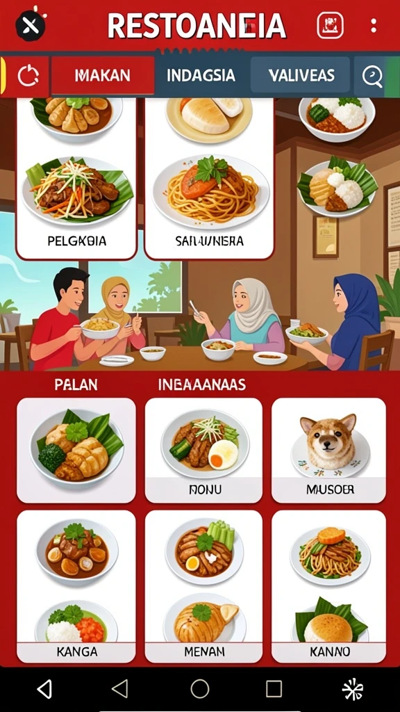Tampilan permainan slot yang menarik dan berwarna.