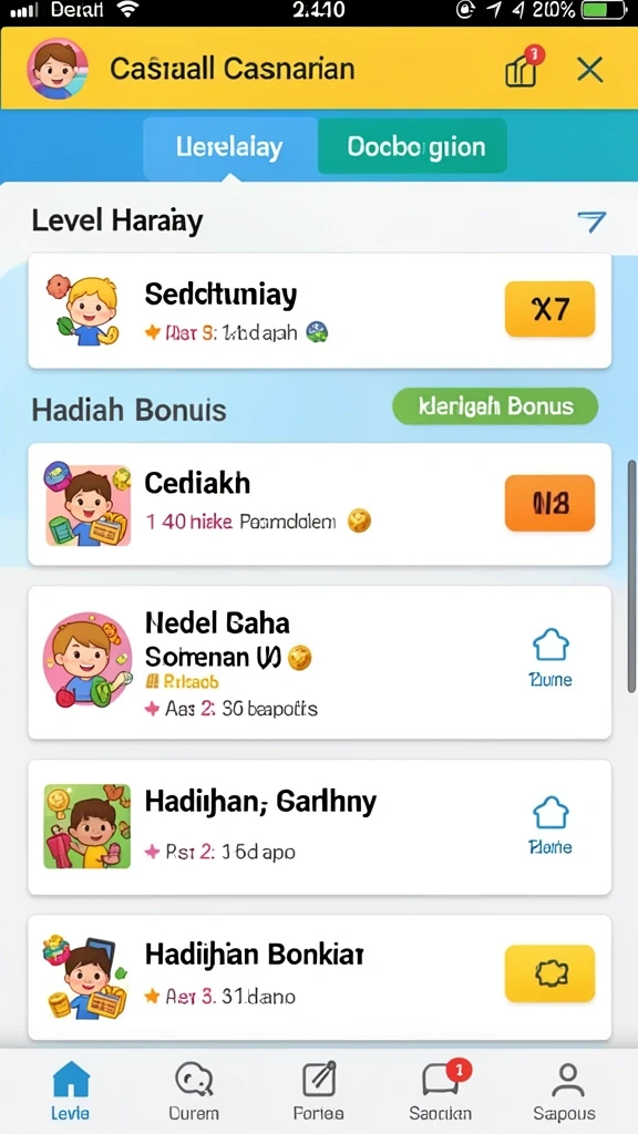 Berbagai level menantang untuk Anda taklukkan.