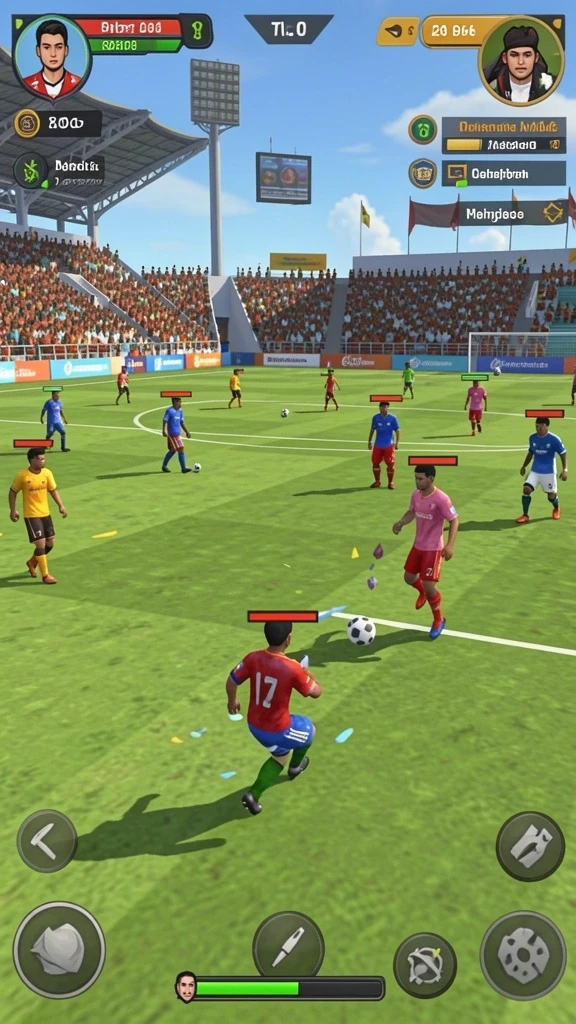 Screenshot dari mode multiplayer yang penuh aksi.