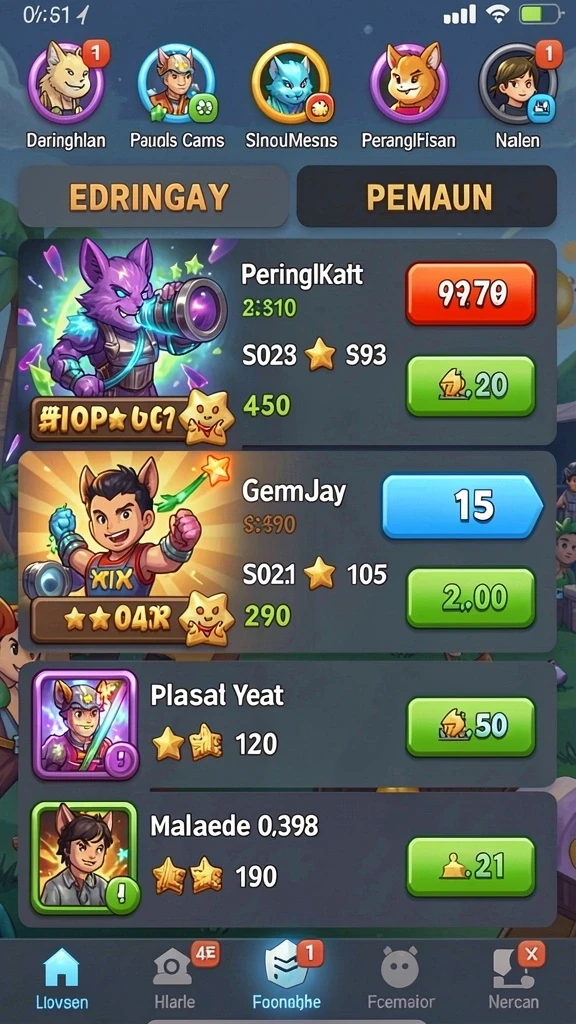 Sistem bonus harian yang menguntungkan bagi pemain.