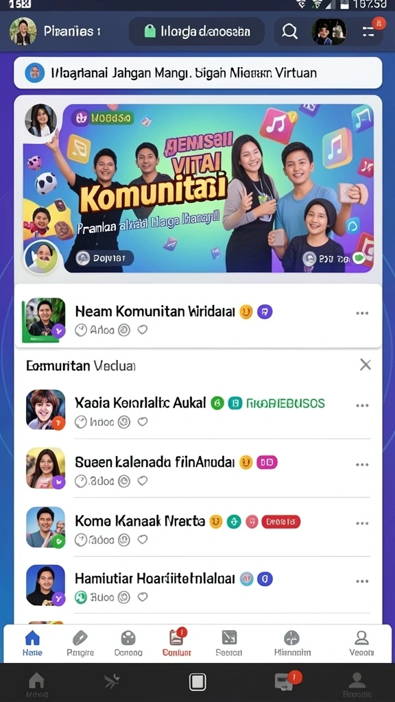 Karakter yang beragam untuk pilihan bermain yang lebih seru.